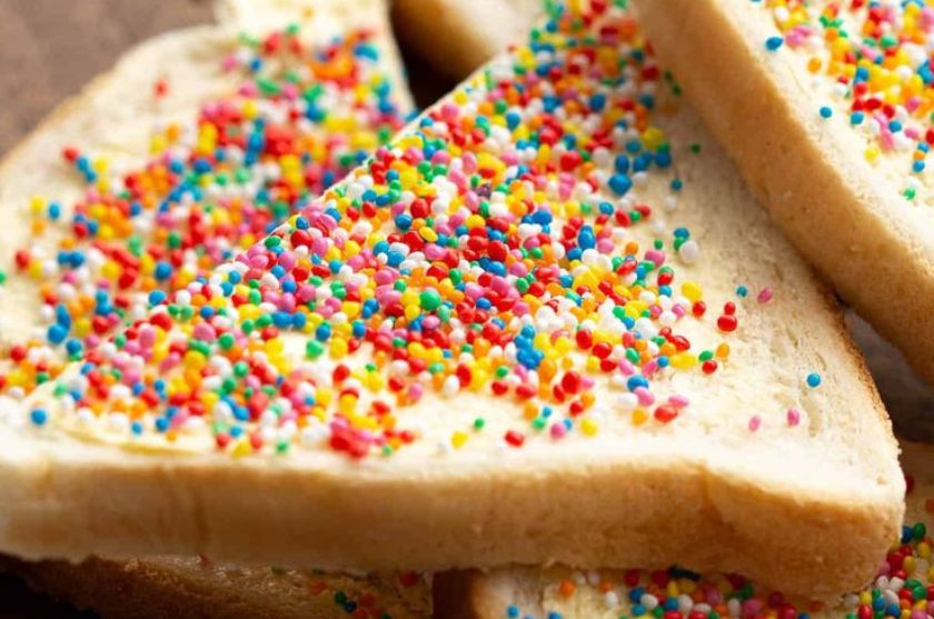 What is Australia's Most Popular Dessert? 5 A picture of fairy bread known for famous australia dessertthat brings back fond childhood memories for many Australians
