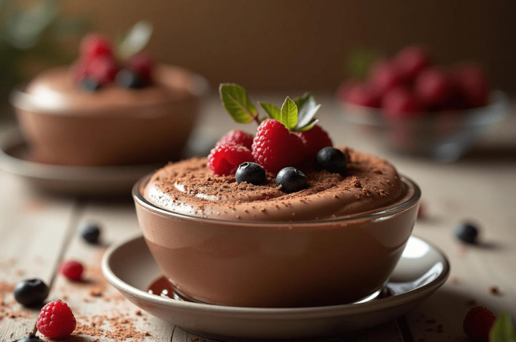 Chocolate Mousse  known for most popular gulten-free desserts 
