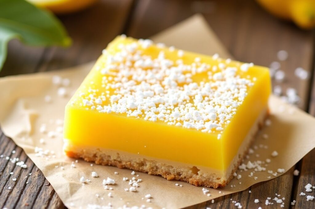 Gluten-Free Lemon Bars known for gluten-free options available at Desserts by Nigh