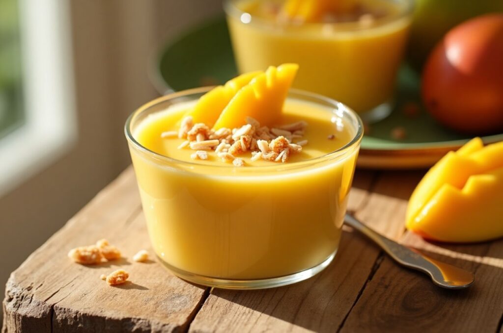 Best Dairy-Free Desserts You Must Try 4 A picture of Mango Pudding as best Dairy-free desserts available