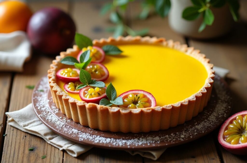 10 Best Spring Desserts in Australia 5 A picture of Passionfruit Tart as best spring desserts in Australia