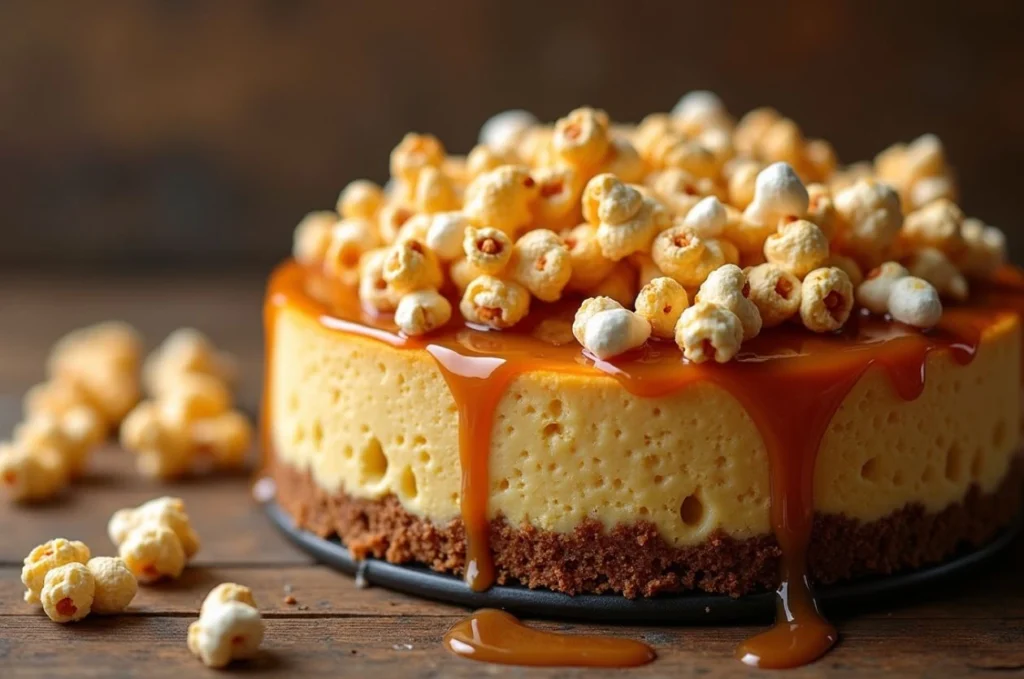 Top 5 Celebration Cakes in Melbourne 3 A picture of Caramel Popcorn Cheesecake