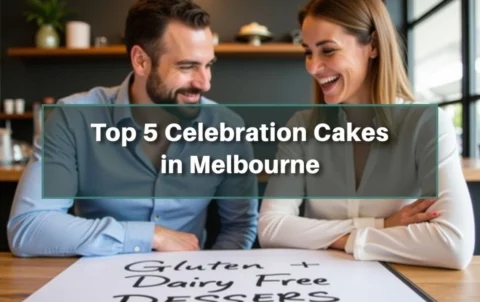 A picture of two couples discussing on best celebration cakes in melbourne