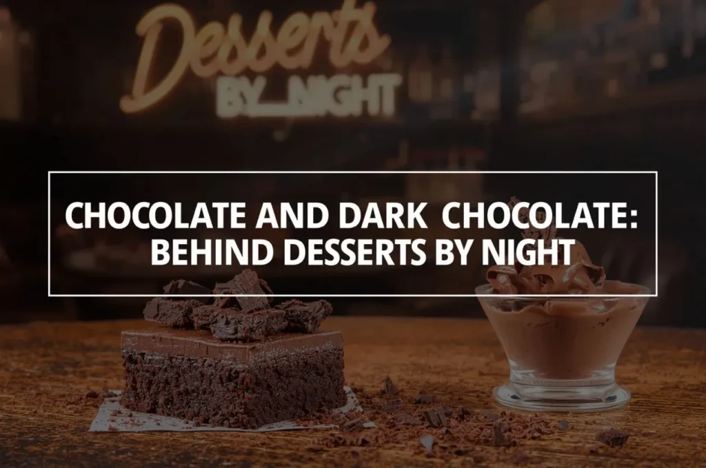 A picture of Chocolate and Dark Chocolate: The Sweet Choices Behind Desserts By Night