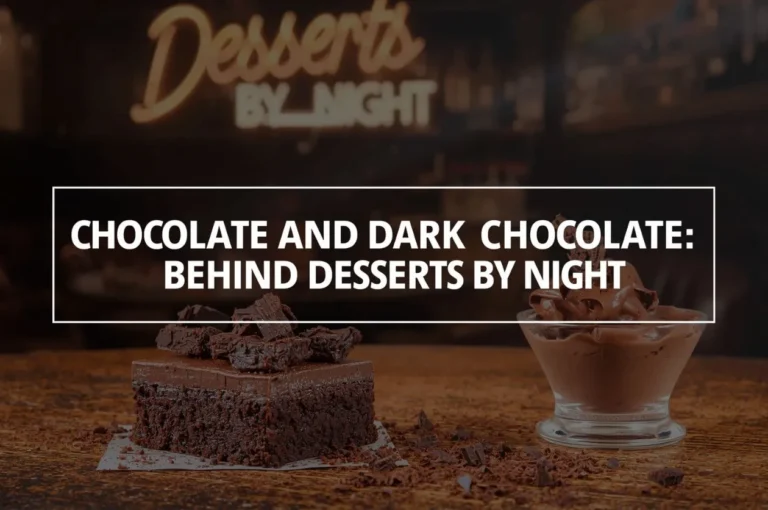 A picture of Chocolate and Dark Chocolate: The Sweet Choices Behind Desserts By Night