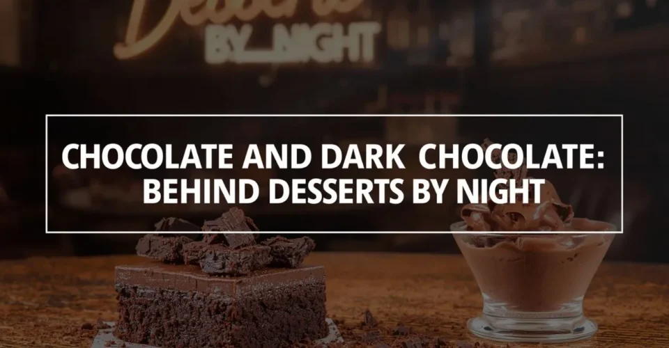 A picture of Chocolate and Dark Chocolate: The Sweet Choices Behind Desserts By Night