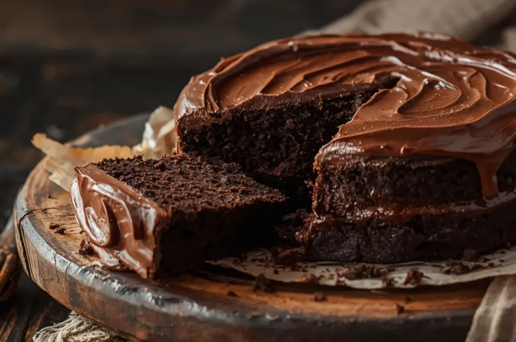 A picture of Dark Chocolate Mud Cake