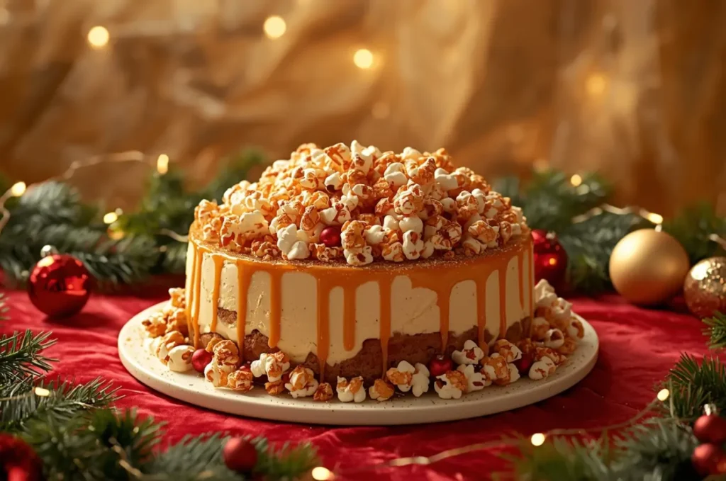 Caramel Popcorn Cheesecake 