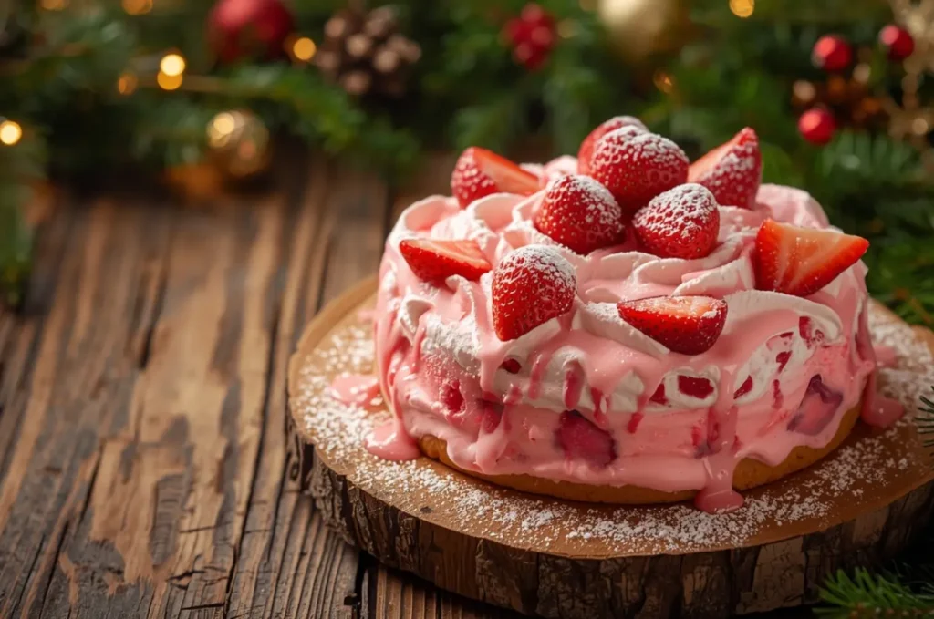 Pretty in Pink Strawberry Dessert 