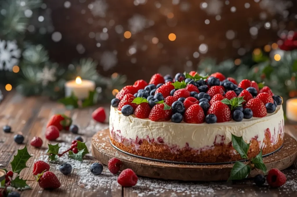 A picture of Berry Cheesecake as best birthday cakes in melbourne 