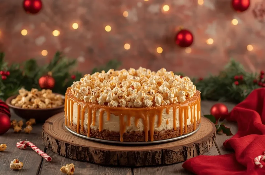A picture of Caramel Popcorn Cheesecake