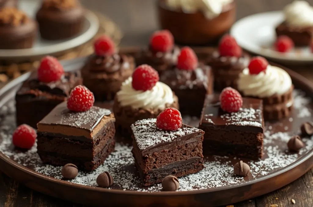 Chocolate Dessert Platter / Plated Desserts 